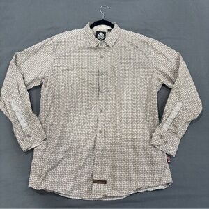 English Laundry Beige Geometric Shirt